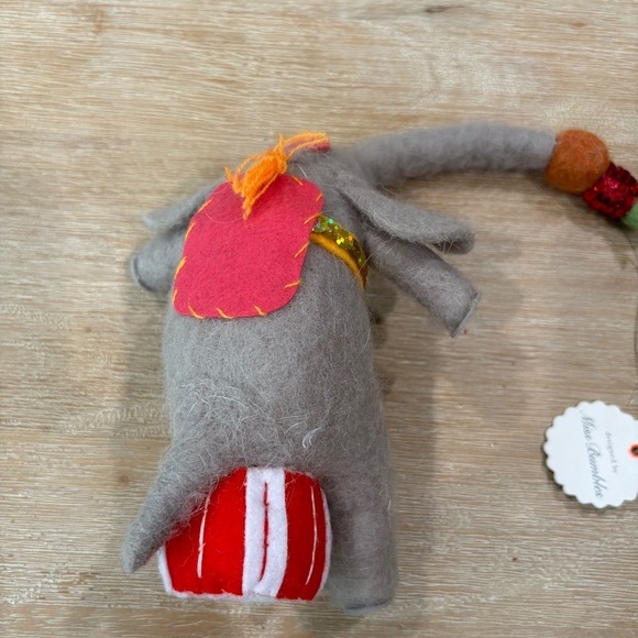 NWT Anthropologie Miss Bumbles Circus Fun Elephant Ornament Rare Out of Stock - Picture 4 of 10